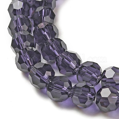 Perles en verre transparentes&nbsp;EGLA-A035-T6mm-D15-1