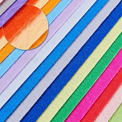 Felt Fabric, 40 Pcs Multi-color Non-woven Felt Fabric Soft