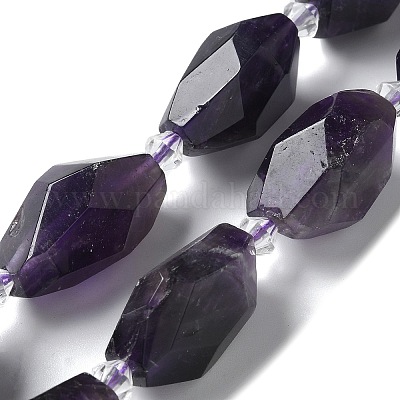 Natürlichen Amethyst Perlen Stränge&nbsp;G-H095-A01-01-1