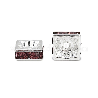 Messing Strass Zwischen perlen&nbsp;RSB074NF-17S-1