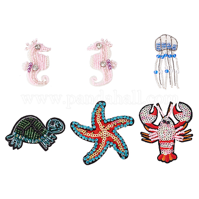 5pcs/set Embroidered Anchor Iron-on Badge Patch For Clothing, Hat