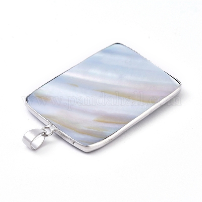 Pendentifs coquille d'ormeau / coquille de paua&nbsp;SSHEL-L008-81P-1