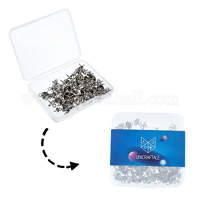 150 Tiny 8mm Stainless Steel Screw Eye Pin Bails - The Craft Armoury