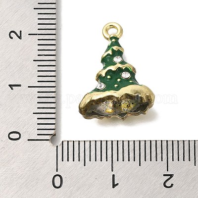 Natale in lega tema ciondoli smaltati&nbsp;ENAM-B025-01E-02G-1
