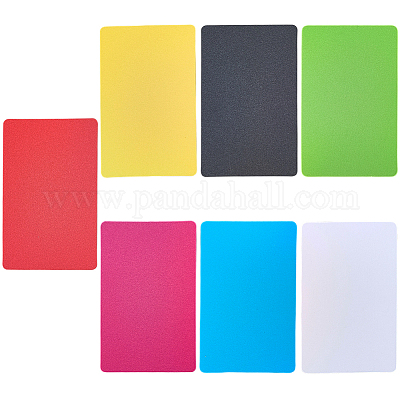 28 pieza de láminas de plástico de 7 colores&nbsp;DIY-CP0013-26-1