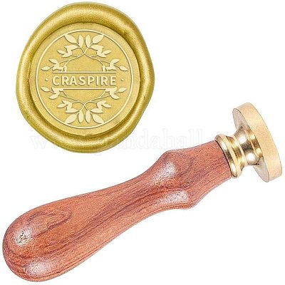 Antique Wooden Handle Wax Seal Stamp Craft (13)
