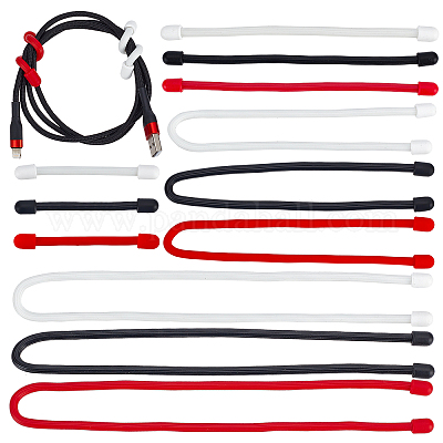 Wholesale GORGECRAFT 12 Style Reusable Cable Zip Ties Elastic
