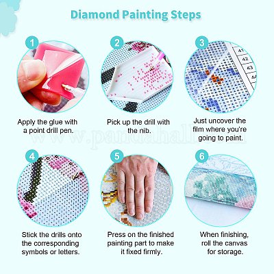 5d kit di pittura diamante fai da te per bambini all'ingrosso 