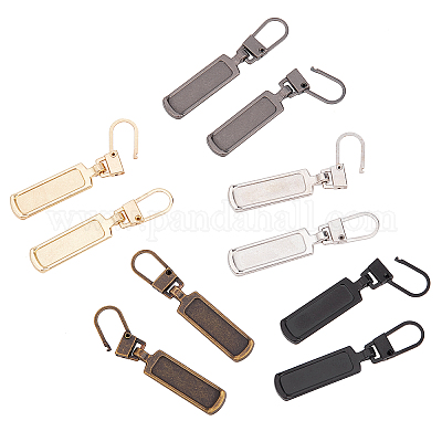 Wholesale GORGECRAFT 5 Colors 50PCS Heavy Duty Nylon Zipper Tab