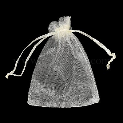 Rectangle organza sacs à cordon&nbsp;CON-PW0001-054C-18-1
