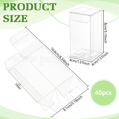 Rechteckige PVC-Verpackungsboxen&nbsp;CON-WH0099-30A-1
