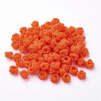 Polyester Weave Beads WOVE-N002-64-1
