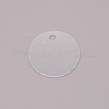 Blank Round Aluminum Engraved Pet Dog ID Tag FIND-WH0096-19C-1