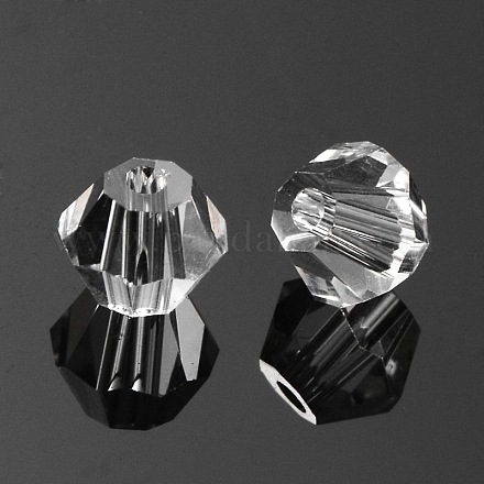 Perles en verre transparent à facettes de grade AAA X-GLAA-O006-B04-1