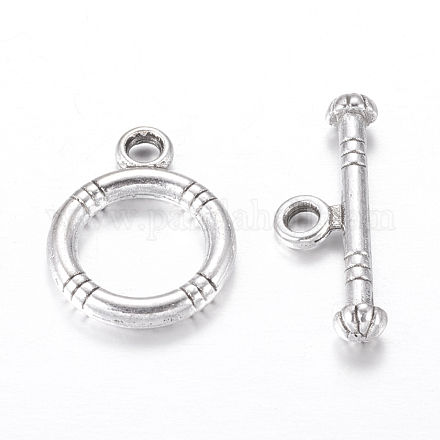 Tibetan Style Alloy Toggle Clasps X-LF0161Y-NF-1