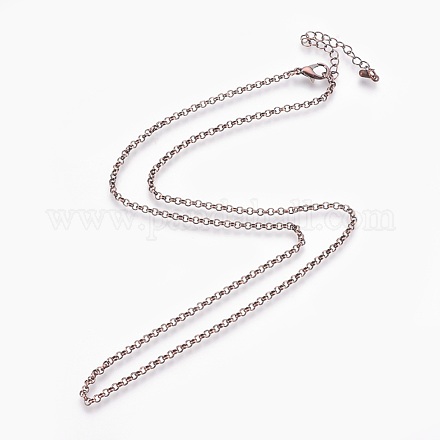 Eisen Rolo Kette Halskette machen X-KK-F763-08R-1