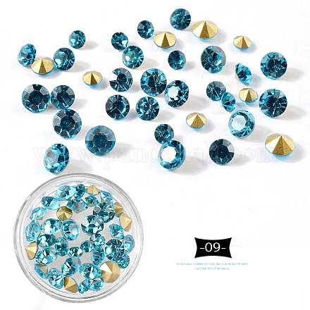 Accesorios de decoración del arte de uñas clavo del diamante artificial de punta acentuada MRMJ-K001-52-09-1