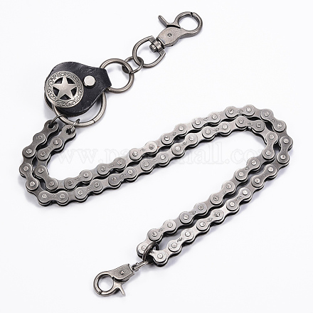 Alloy Two-Tiered Bicycle Chain Belts AJEW-H011-01-1