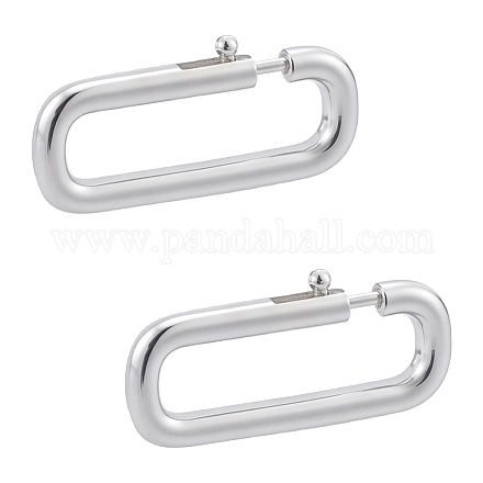 2 pz. 925 fermagli per anelli a molla in argento sterling&nbsp;STER-WR0001-08-1