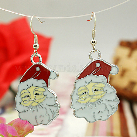 Fashion Earrings for Christmas EJEW-JE00365-04-1