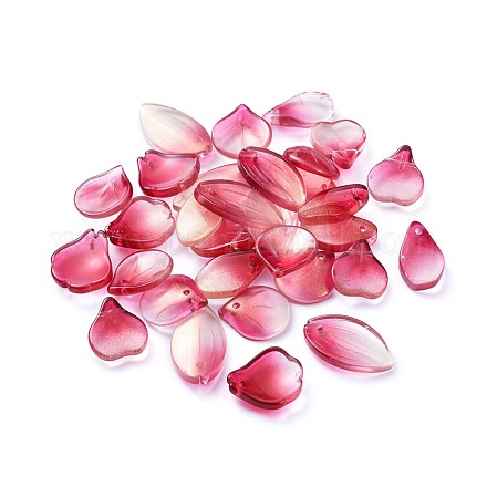 Electroplate Transparent Glass Beads EGLA-L027-D02-1