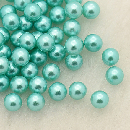 Senza Buco abs perline di plastica imitazione perla tonda MACR-F033-2.5mm-01-1