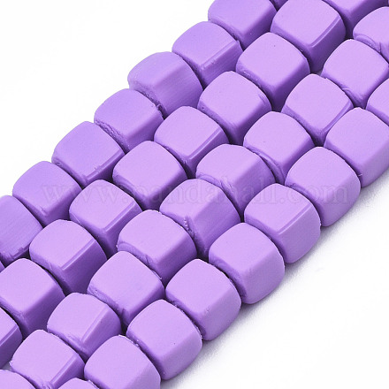 Handmade Polymer Clay Beads Strands CLAY-S092-78H-1