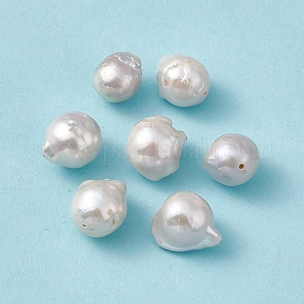 Barocke natürliche Keshi-Perlenperlen PEAR-N020-J17-1