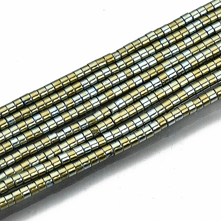 Electroplate Non-magnetic Synthetic Hematite Beads Strands G-T114-57-03-1