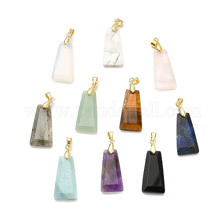 Natural & Synthetic Mixed Gemstone Pendants G-C045-01G-1