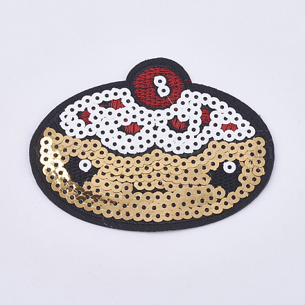 Computerized Embroidery Cloth Iron on/Sew on Patches DIY-WH0055-11-1