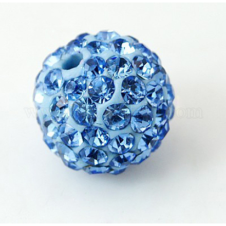 Abalorios de Diamante de imitación de arcilla polímero RB-H284-6MM-Half-2-1