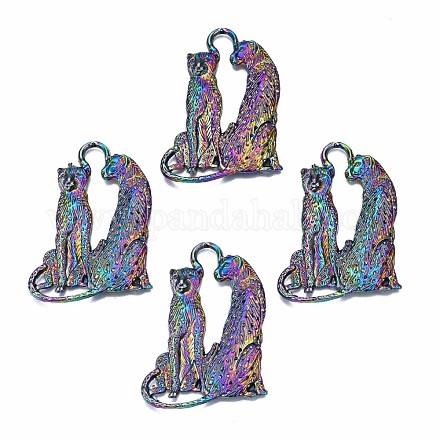 Alliage grand pendentif strass supports PALLOY-N163-132-NR-1