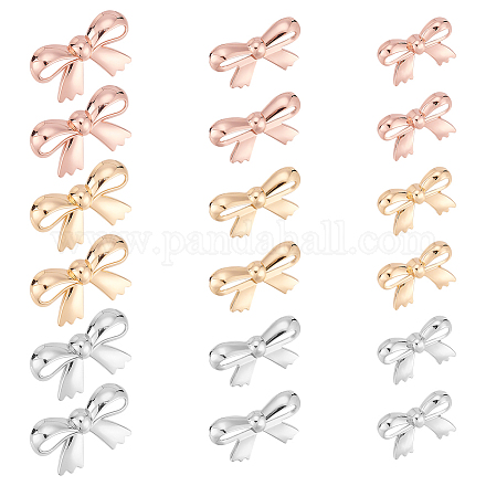 WADORN 18 Sets Bow Decorative Clip Buckles FIND-WR0008-31-1