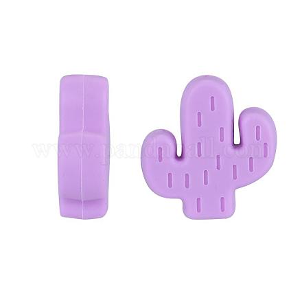 20Pcs Cactus Food Grade Eco-Friendly Silicone Focal Beads JX906H-1