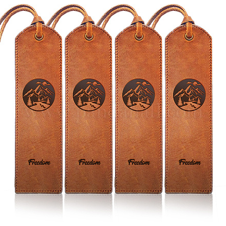 Cowhide Leather Labels AJEW-WH0386-0002-1