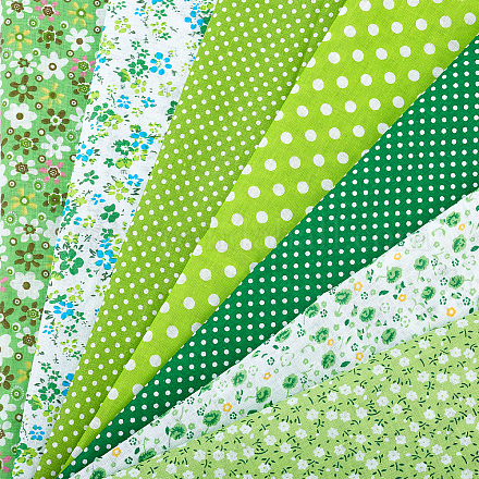 Tissu en coton à fleurs AJEW-WH0126-80B-1