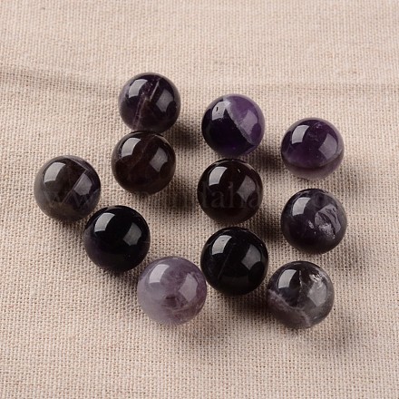 Natural Amethyst Round Ball Beads G-I170-16mm-13-1