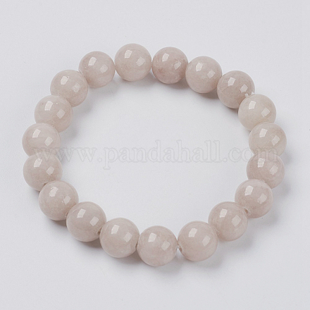 Natürliches Jade Perlen Armband aus Stretch BJEW-P209-15-6mm-1
