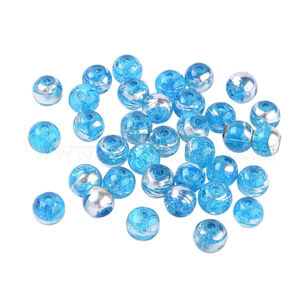 Drawbench perles de verre transparentes GLAD-G002-6mm-05-1
