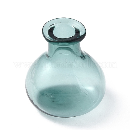 Adornos de jarrón de flores secas de vidrio en miniatura GLAA-A006-01D-1