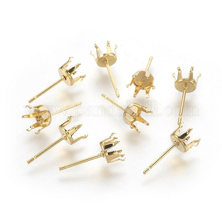 Accessoires de puces d'oreilles en 304 acier inoxydable STAS-P221-20F-G-1