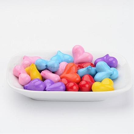 Ideas for Valentines Day for Her Opaque Acrylic Beads MACR-G016-M-1