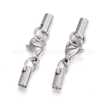 304 Stainless Steel Lobster Claw Clasps STAS-P146-A13-3.5mm-1