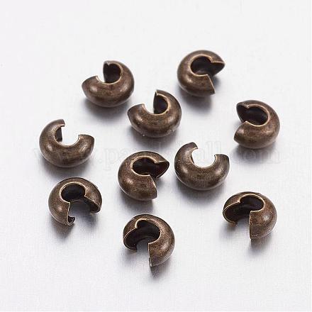Brass Crimp Beads Covers KK-H290-NFAB-NF-1