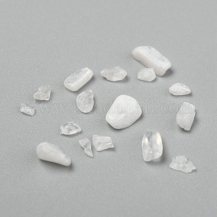 Perle di trucioli di pietra di luna bianca naturale X-G-L453-10A-1