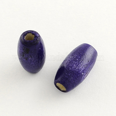 Dyed Natural Long Oval Wood Beads WOOD-Q003-23x8mm-02-LF-1