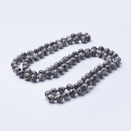 Perlenketten aus natürlichem Sesamjasper / Kiwi-Jaspis NJEW-P202-36-A15-1