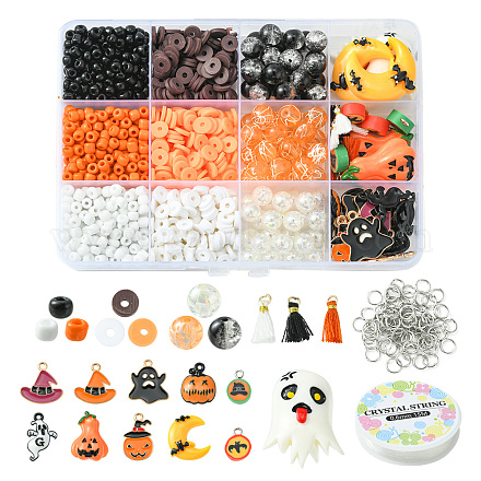 Kit per la creazione di braccialetti di halloween fai da te DIY-YW0006-87-1