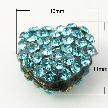 Abalorios de resina de Diamante de imitación RESI-D011-3I-1